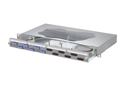 OpDAT slide2 Patchfeld splice6xSC-D OS2 grau