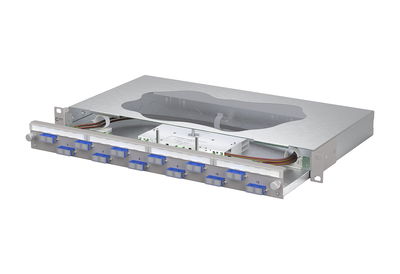 OpDAT slide2 Patchfeld splice12xSC-D OS2 grau