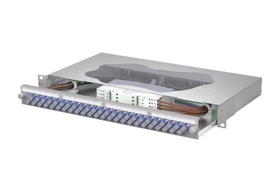 OpDAT slide2 Patchfeld splice24xSC-D OS2 grau