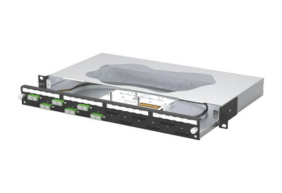 OpDAT slide2 Patchfeld splice 6xSC-D APC OS2 schwarz