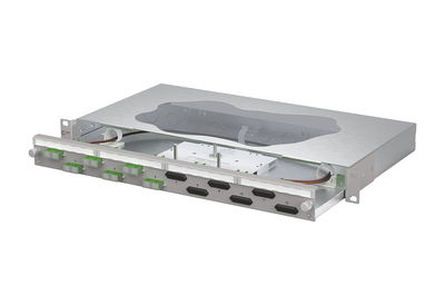 OpDAT slide2 Patchfeld splice6xSC-D APC OS2 grau