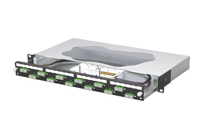 OpDAT slide2 Patchfeld splice 12xSC-D APC OS2 schwarz