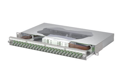 OpDAT slide2 Patchfeld splice24xSC-D APC OS2 grau