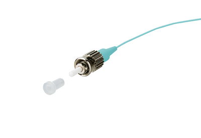 OpDAT Pigtail ST-PC, OM3, aqua