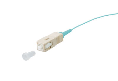OpDAT Pigtail SC-PC, OM3, aqua