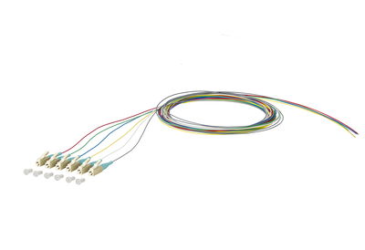 OpDAT Pigtail LC-PC, OM3, 6 Farben