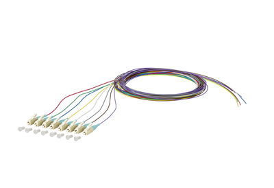 OpDAT Pigtail LC-PC, OM3, 8 Farben