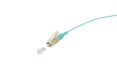 OpDAT Pigtail LC-PC, OM3, aqua