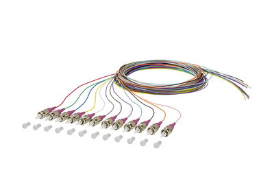 OpDAT Pigtail ST-PC, OM4, 12 Farben
