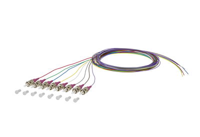 OpDAT Pigtail ST-PC, OM4, 8 Farben