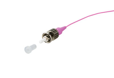 OpDAT Pigtail ST-PC, OM4, violett