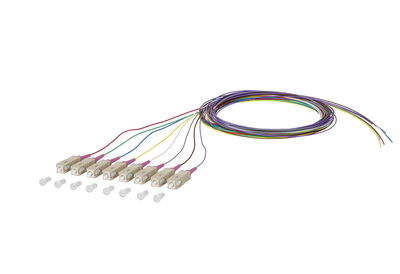 OpDAT Pigtail SC-PC, OM4, 8 Farben