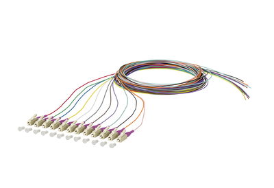 OpDAT Pigtail LC-PC, OM4, 12 Farben