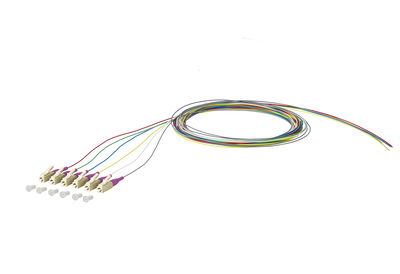 OpDAT Pigtail LC-PC, OM4, 6 Farben