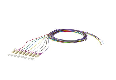 OpDAT Pigtail LC-PC, OM4, 8 Farben