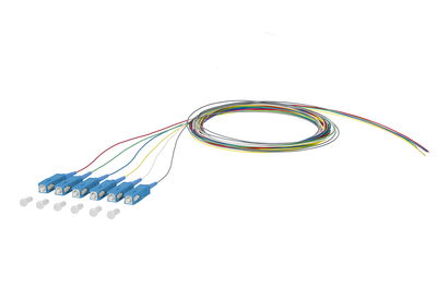 OpDAT Pigtail SC-UPC, OS2, 6 Farben
