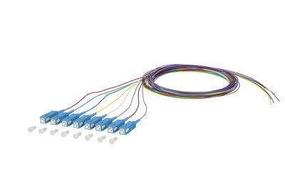 OpDAT Pigtail SC-UPC, OS2, 8 Farben