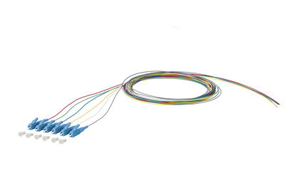 OpDAT Pigtail LC-UPC, OS2, 6 Farben