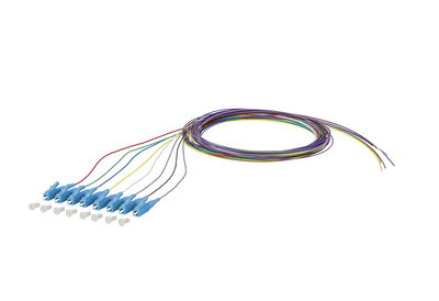 OpDAT Pigtail LC-UPC, OS2, 8 Farben