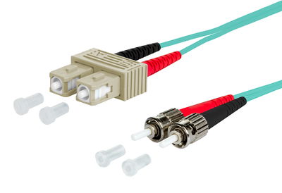 OpDAT Patchkabel SC-D/2xST OM3, 20,0 m