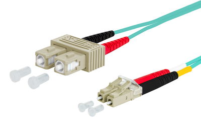 OpDAT Patchkabel SC-D/LC-D OM3, 10,0 m