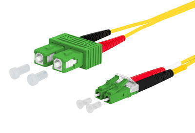 OpDAT Patchkabel SC-D APC/LC-D APC OS2, 10,0 m