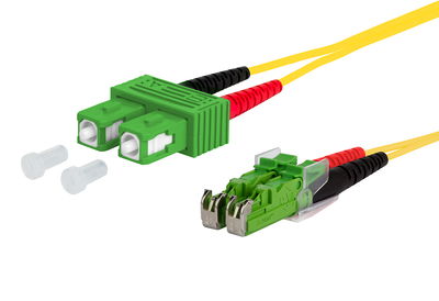 OpDAT Patchkabel SC-D APC/E2000-D APC OS2, 15,0 m