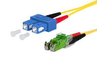 OpDAT Patchkabel SC-D/E2000-D APC OS2, 1,5 m