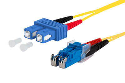OpDAT Patchkabel SC-D/E2000-D OS2, 10,0 m