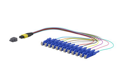 OpDAT Ader-Fanout MTP-M/12xE2000-S OS2 0,3 m
