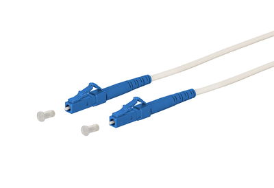 OpDAT Patchkabel LC-S/LC-S OS2, weiß, 20,0 m