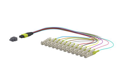 OpDAT Ader-Fanout MTP-M/12xE2000-S OM5 0,3 m