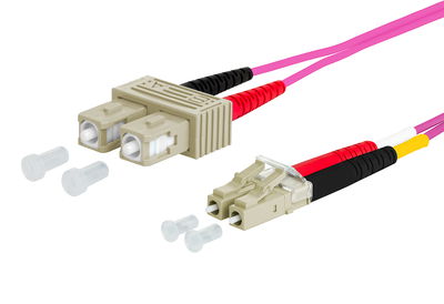 OpDAT Patchkabel SC-D/LC-D OM4, 2,0 m