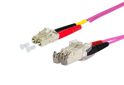 OpDAT Patchkabel LC-D/E2000-D OM4, 10,0 m