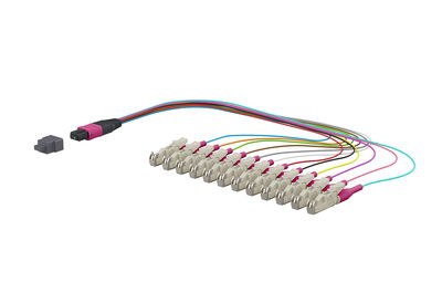 OpDAT Ader-Fanout MTP-M/12xE2000-S OM4 0,3 m