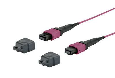 OpDAT Patchkabel MTP-F/MTP-F OM4, Ø2,0 mm, 12 Fasern, 2,0 m