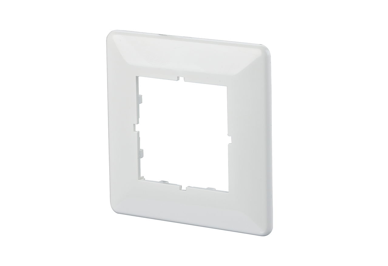 Abdeckplatte 80 x 80 mm reinweiß, E-DAT C6