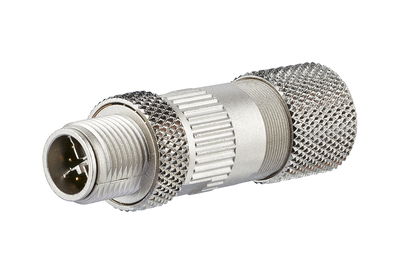 M12 Stecker, X-kodiert, IP67, Cat.6A, Ø 6-9,7 mm, feldkonfektionierbar, gerade