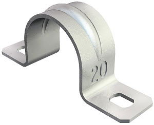 Befestigungsschelle zweilappig 20mm, St, G