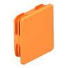 Endkappe zu Profilschiene MS 41 41x41mm, PE, pastellorange, RAL 2003