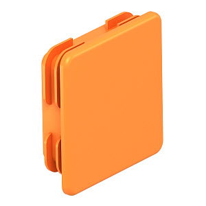 Endkappe zu Profilschiene MS 41 41x41mm, PE, pastellorange, RAL 2003
