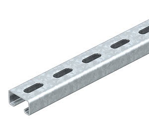 Profilschiene gelocht, Schlitzweite 22mm 300x41x21, St, FT
