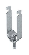 Bügelschelle mit Metalldruckwanne, 2-fach 8-12mm, St, FT