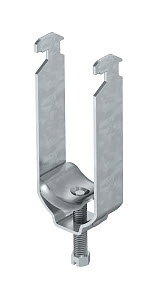 Bügelschelle mit Metalldruckwanne, 2-fach 8-12mm, St, FT