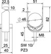 Bügelschelle 2056 40-46mm, St, FT
