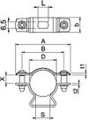 Abstandschelle mit Langloch 20-25mm, St, G