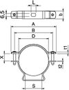Abstandschelle mit Langloch 53-63mm, St, G