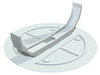 Federdeckel Unterputz Ø84mm, PS, weiß