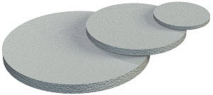Staubschutzplättchen zum Durchstoßen M32, ZPE, schwarz