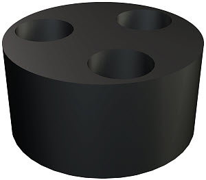 Mehrfachdichteinsatz zur V-TEC VM VM20,2X6, NBR-SBR, schwarz